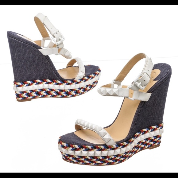 SOLD‼️‼️ Christian Louboutin Wedges Size 38 - Picture 1 of 5